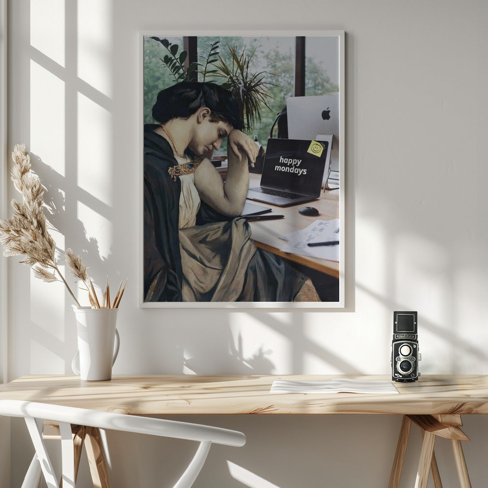 canvas prints Happy Mondays36X48inches- White Frame