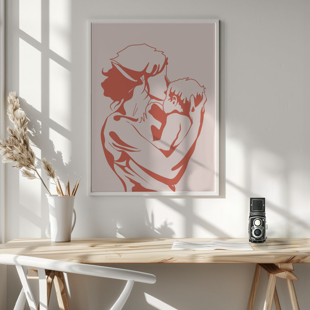 canvas prints Motherhood36X48inches- White Frame