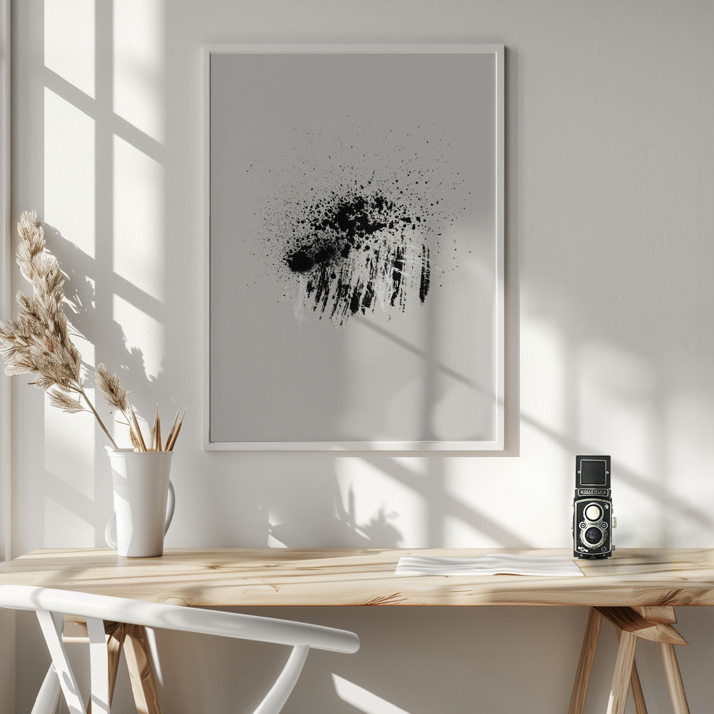 Wall art Brush splatters #3