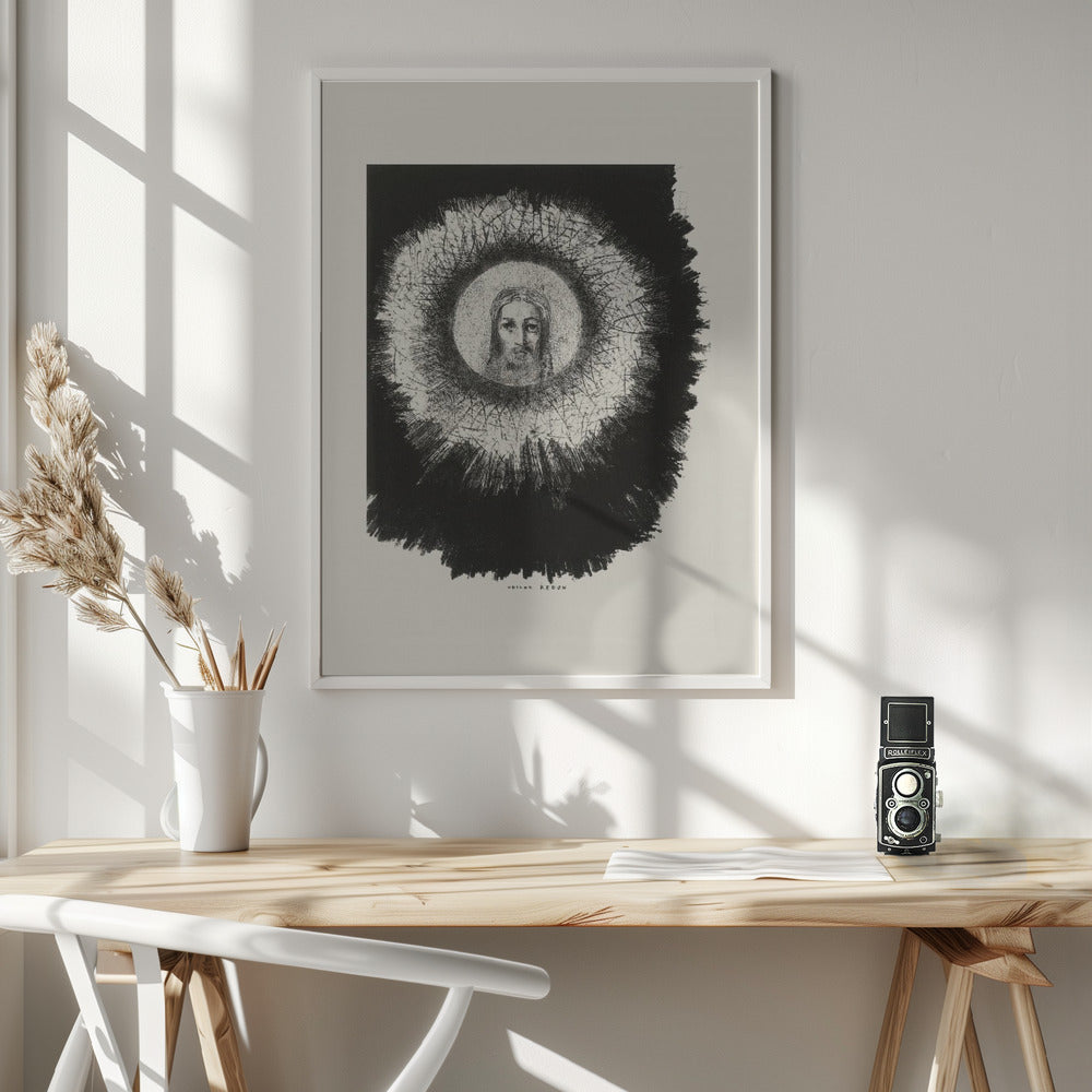 Abstract Art Canvas Print-wall-art-and-the-face-of-christ-shone-in-the-disk-of-the-sun-36X48