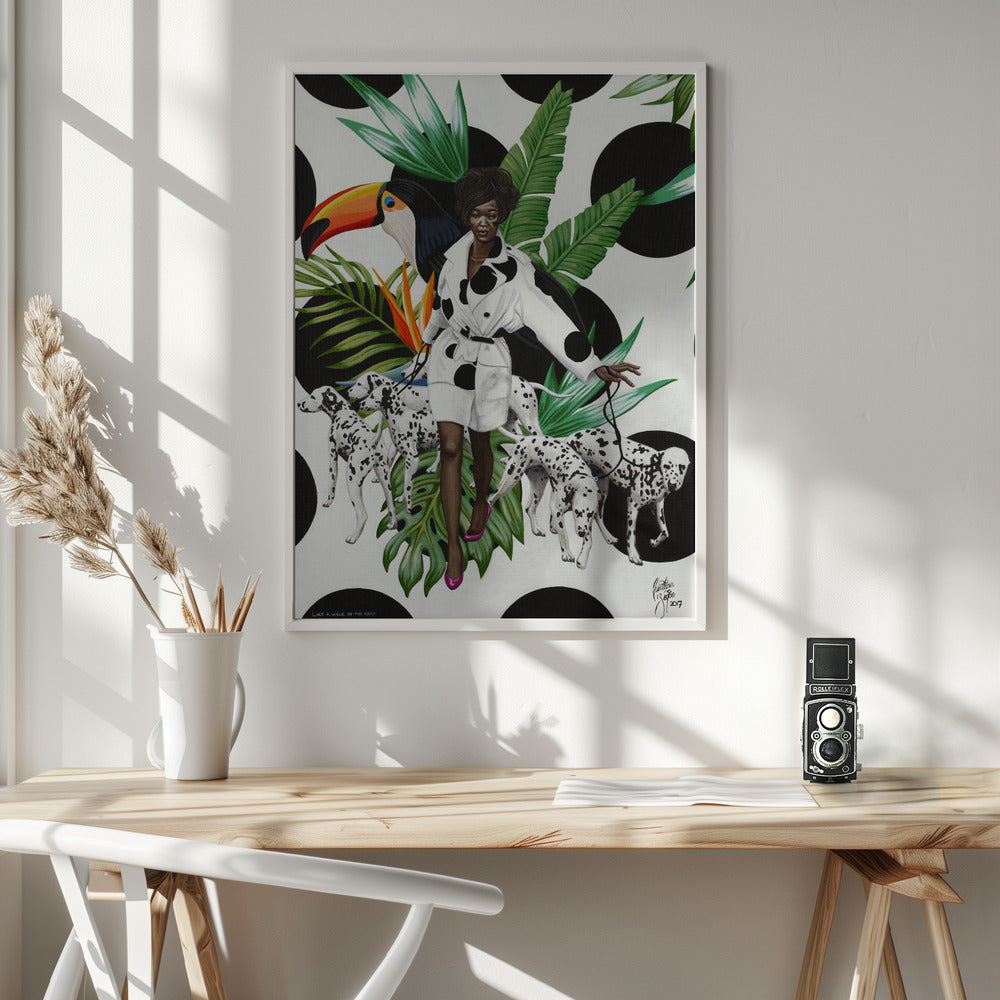 Artwork Like a Walk In the Park36X48inches- White Frame