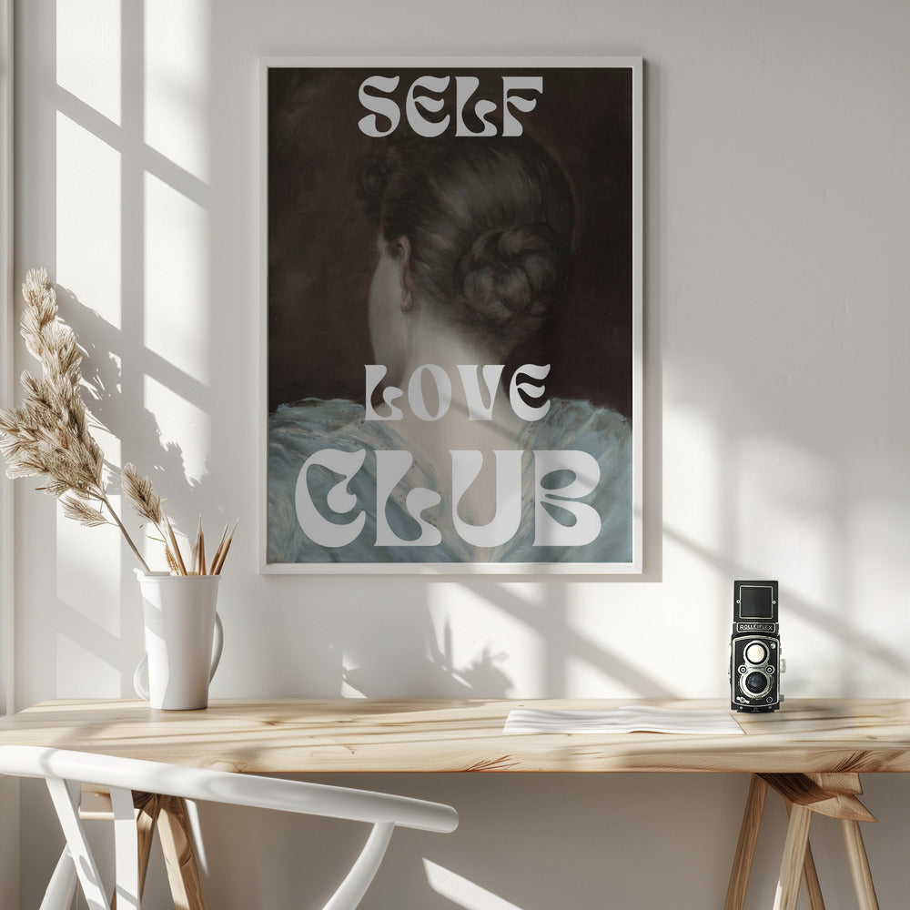 canvas prints Self Love Club No. 636X48inches- White Frame