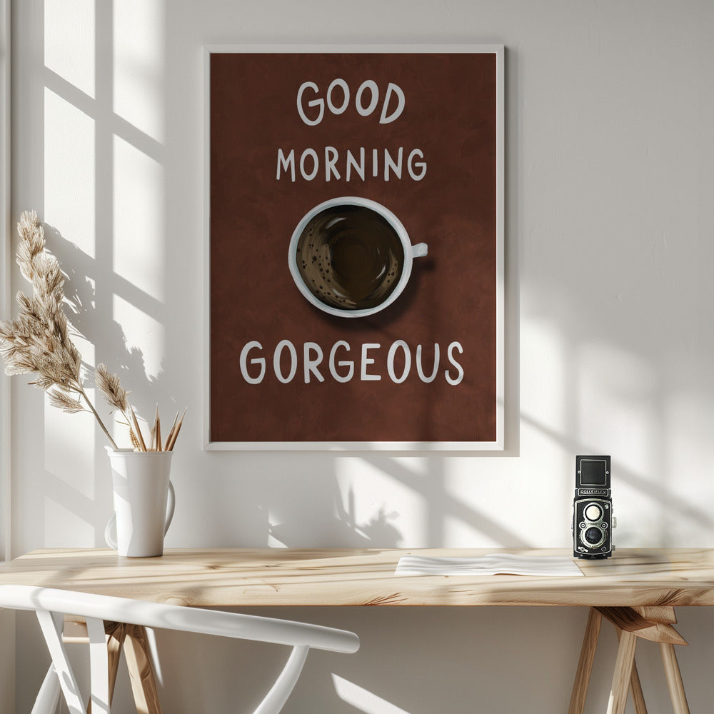canvas prints Good Morning Gorgeous36X48inches- White Frame