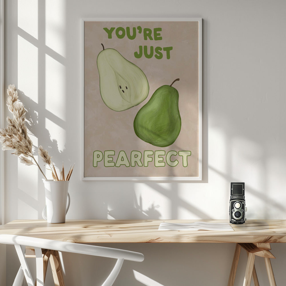 canvas prints Pearfect36X48inches- White Frame