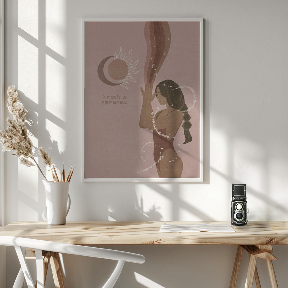 canvas prints Spiritual Feminine / Spir 1336X48inches- White Frame