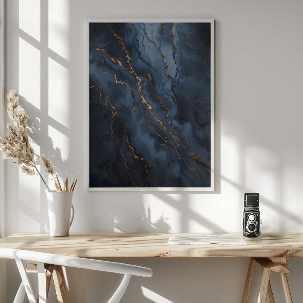 Wall art Blackout With Gold Vibes