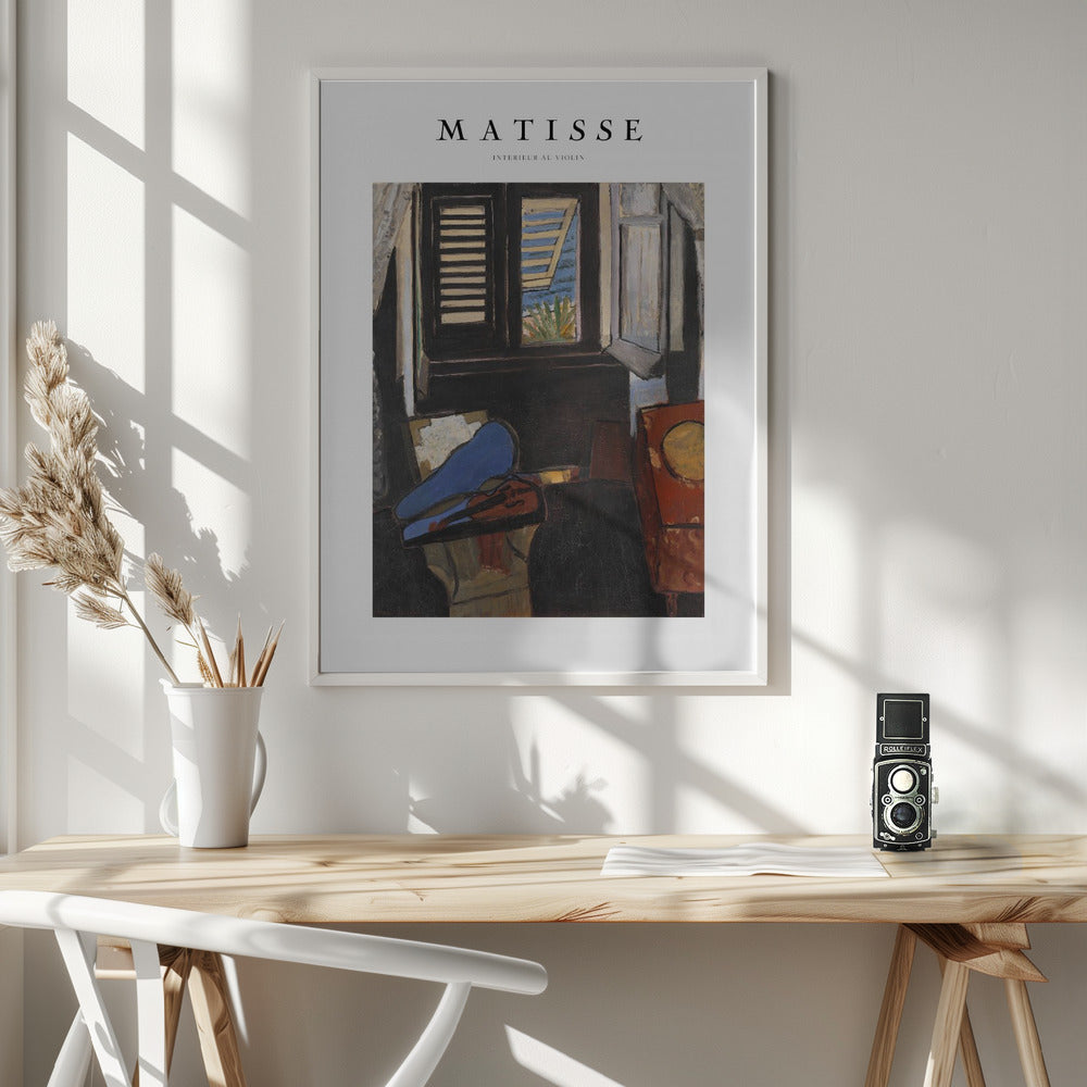 Artwork Intérieur Au Violon Matisse 24X36-inches