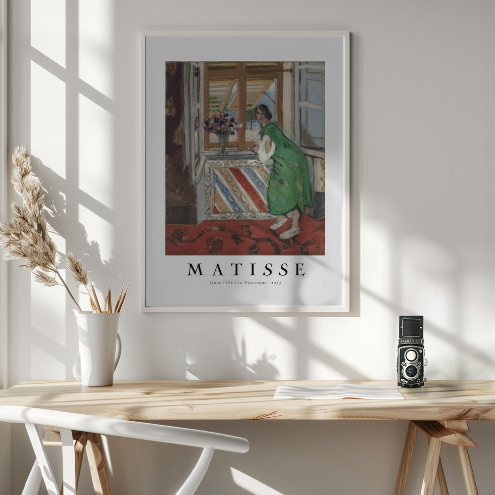 Artwork  Jeune Fille a La Mauresque 1944 24X36-inches