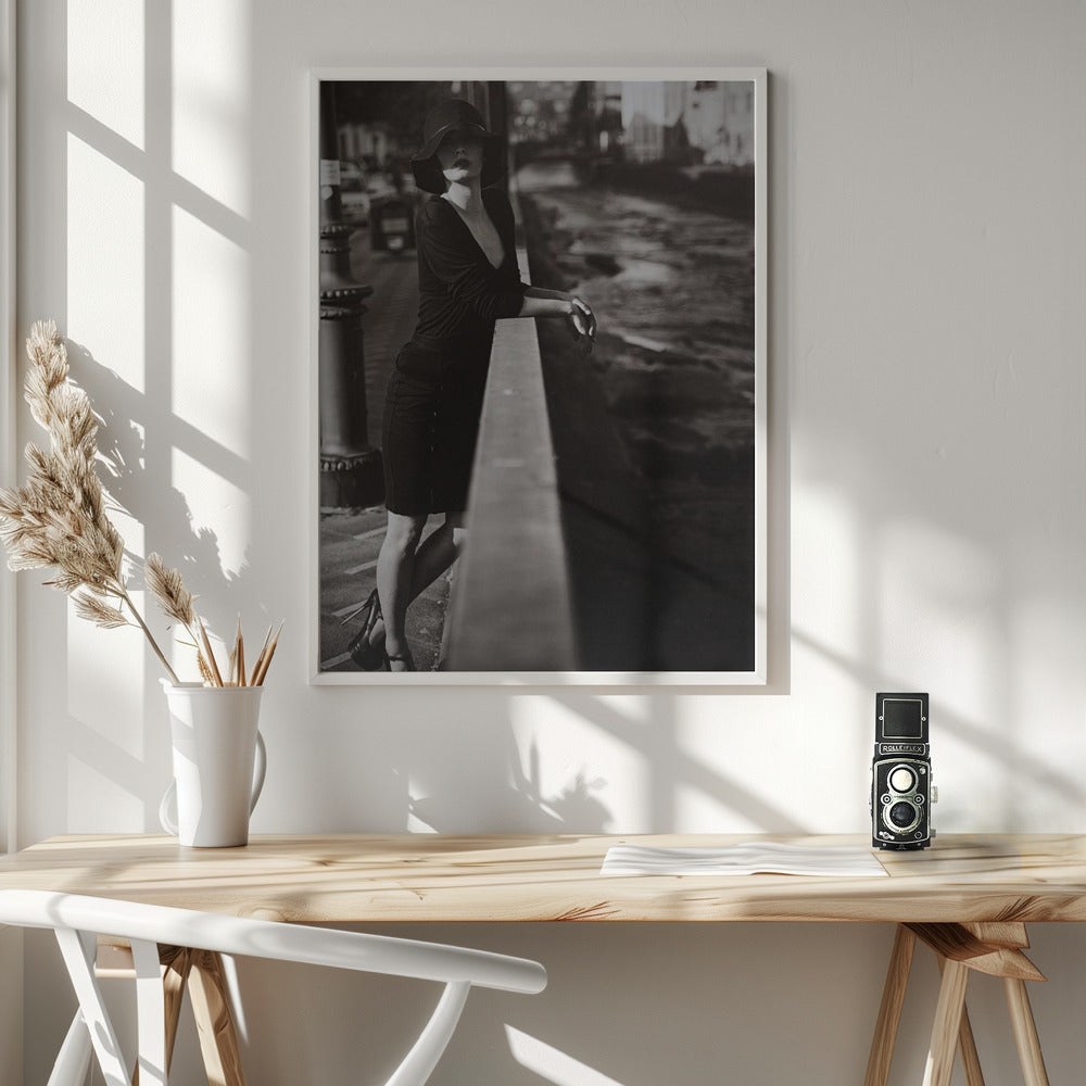 Artwork- Mela-24X36inches-In White Floating Frame