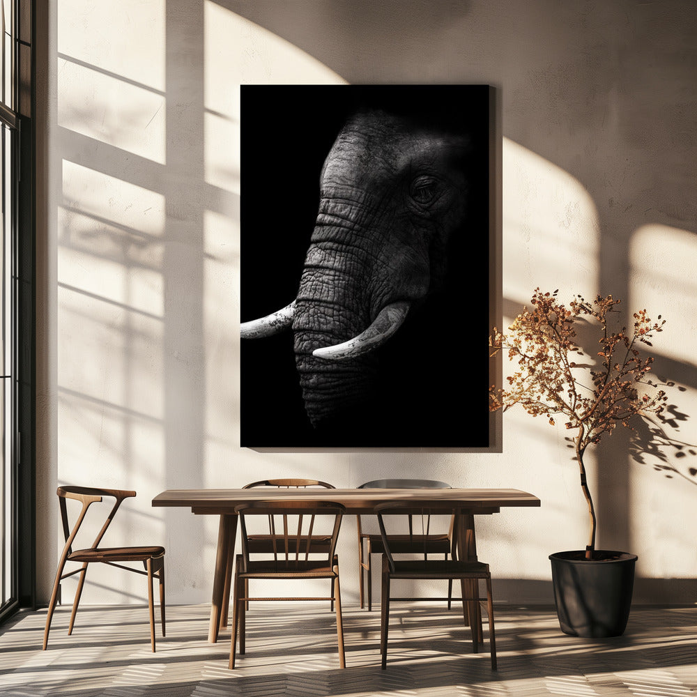 Portrait Wall Artwork In White Floating Frame