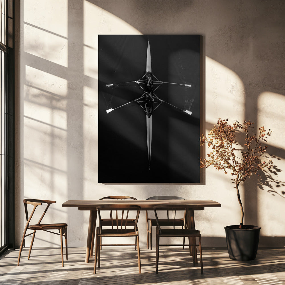 Boat Wall Artwork In Black Floating Frame