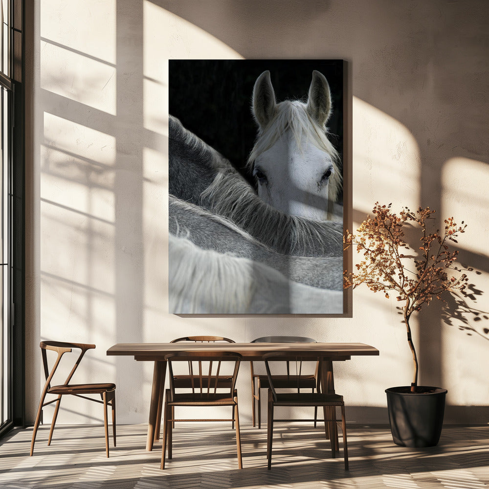 Look Wall Artwork In White Floating Frame