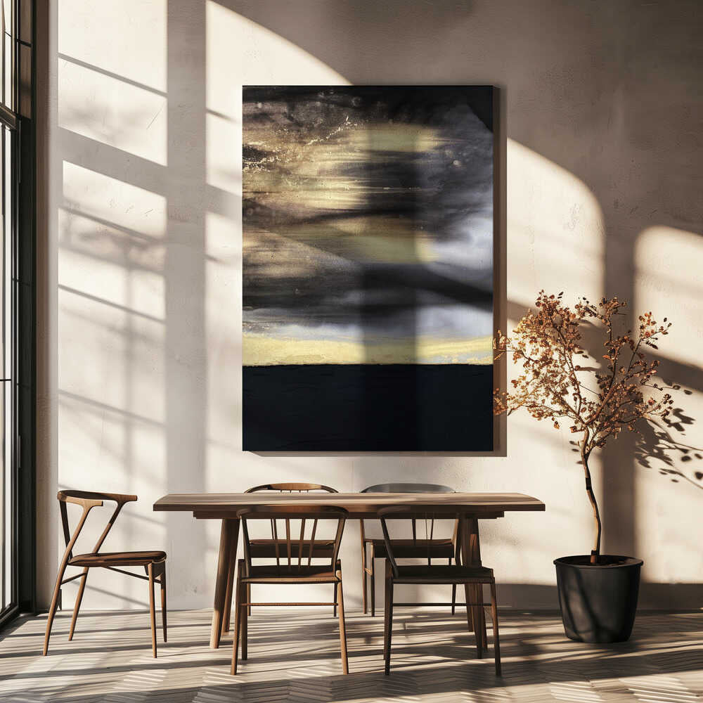 Wall art Gold Noir
