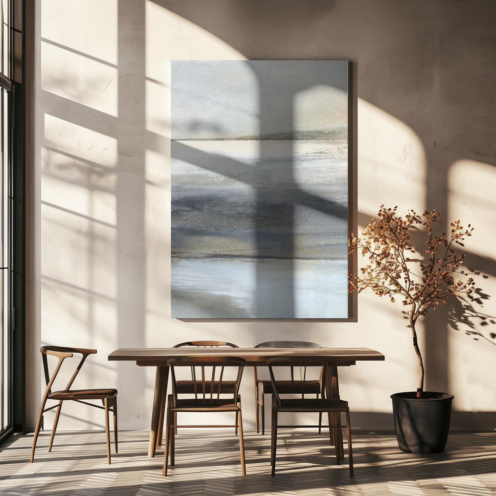 Artwork- Land 5-24X36inches-In Black Floating Frame