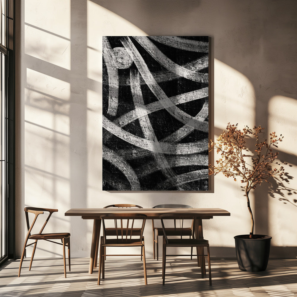Abstract Art Canvas Print-wall-art-field-at-night-36X48inches