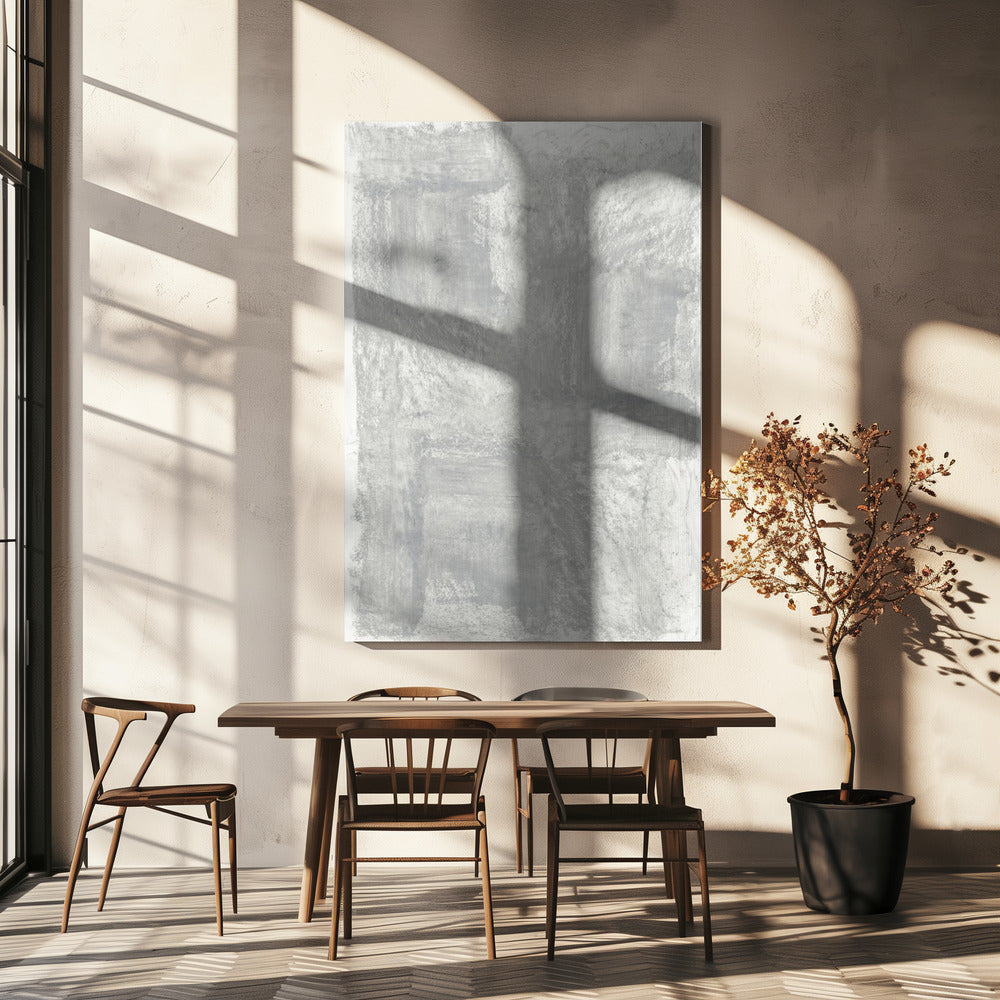 Artwork- Monotone Textures 6-24X36inches-In Black Floating Frame