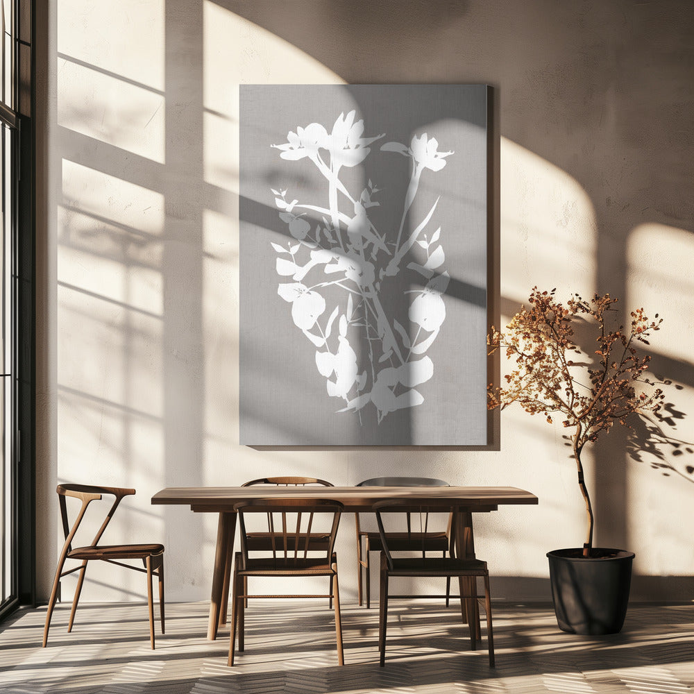 Artwork- Botanical Illustration 5-24X36inches-In Black Floating Frame