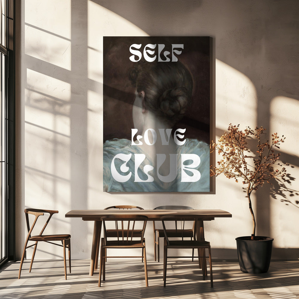 canvas prints Self Love Club No. 536X48inches- Black Frame