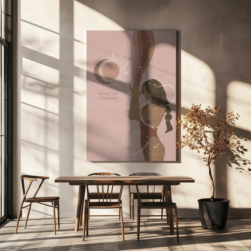 canvas prints Spiritual Feminine / Spir 1236X48inches- Black Frame