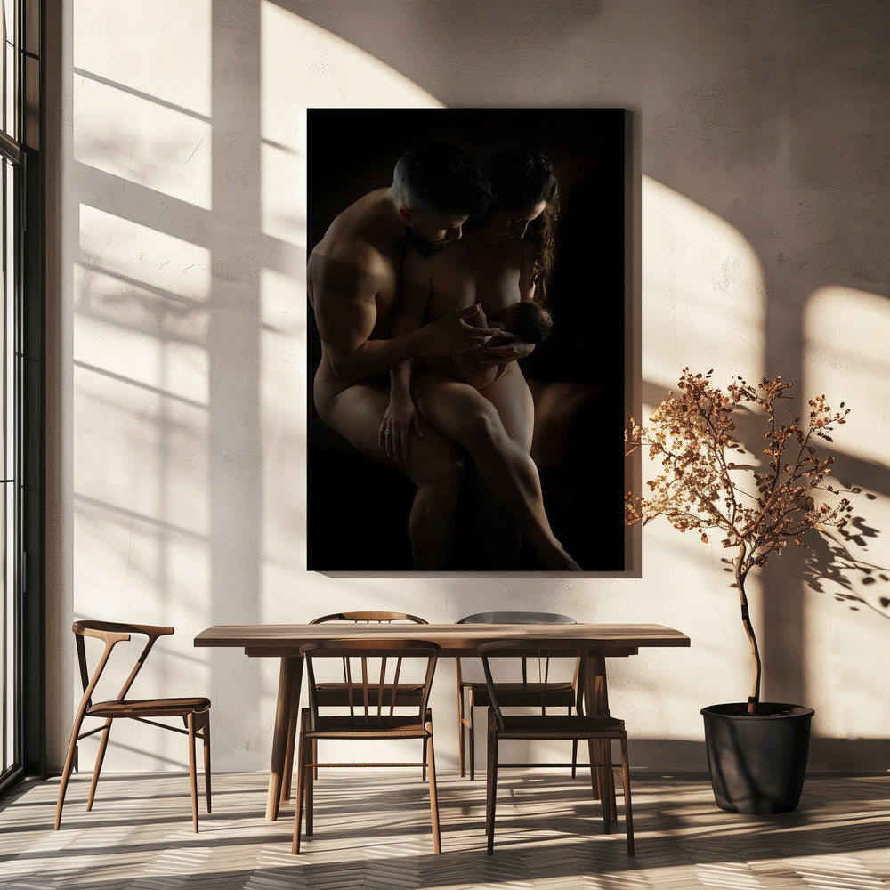 canvas prints Laura Naomi III36X48inches- Black Frame