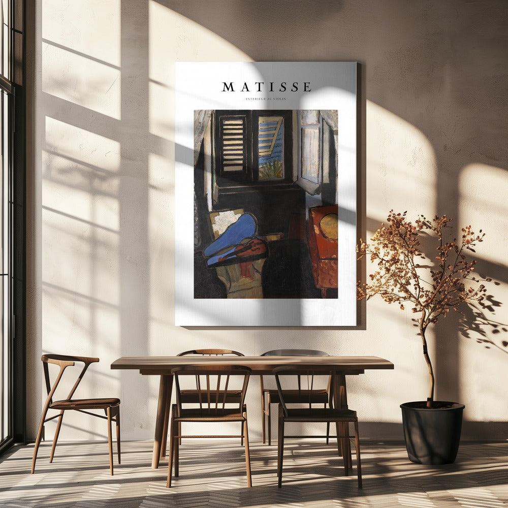 Artwork Intérieur Au Violon Matisse -inches
