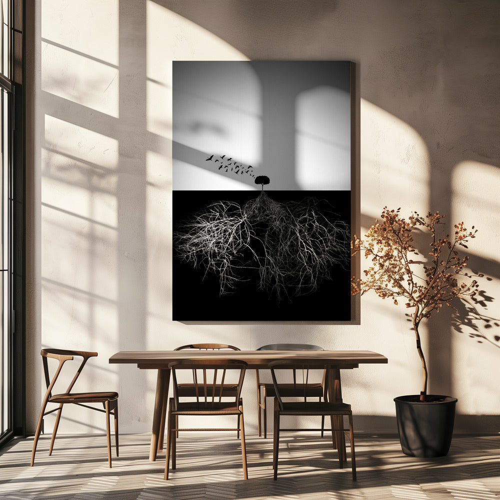 Artwork Do not judge according to appearance36X48inches- Black Frame