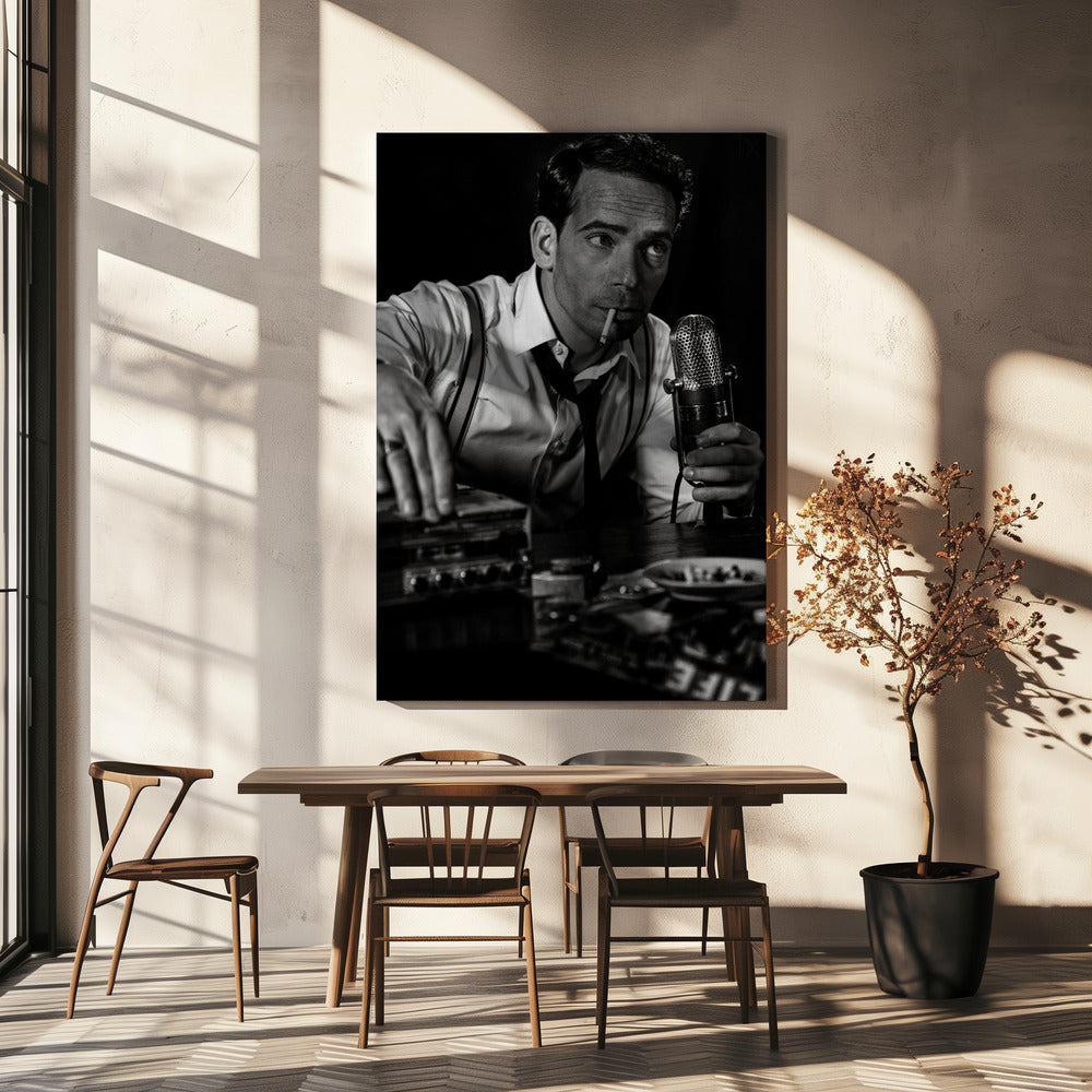 Artwork- ....good night and good luck...-24X36inches-In Black Floating Frame