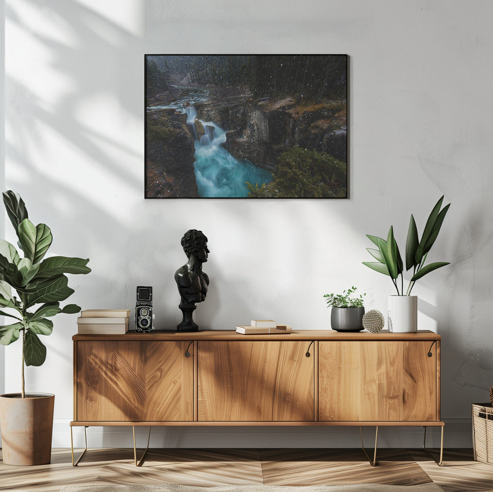 Wall art Surprise-48X36inches-In White Floating Frame