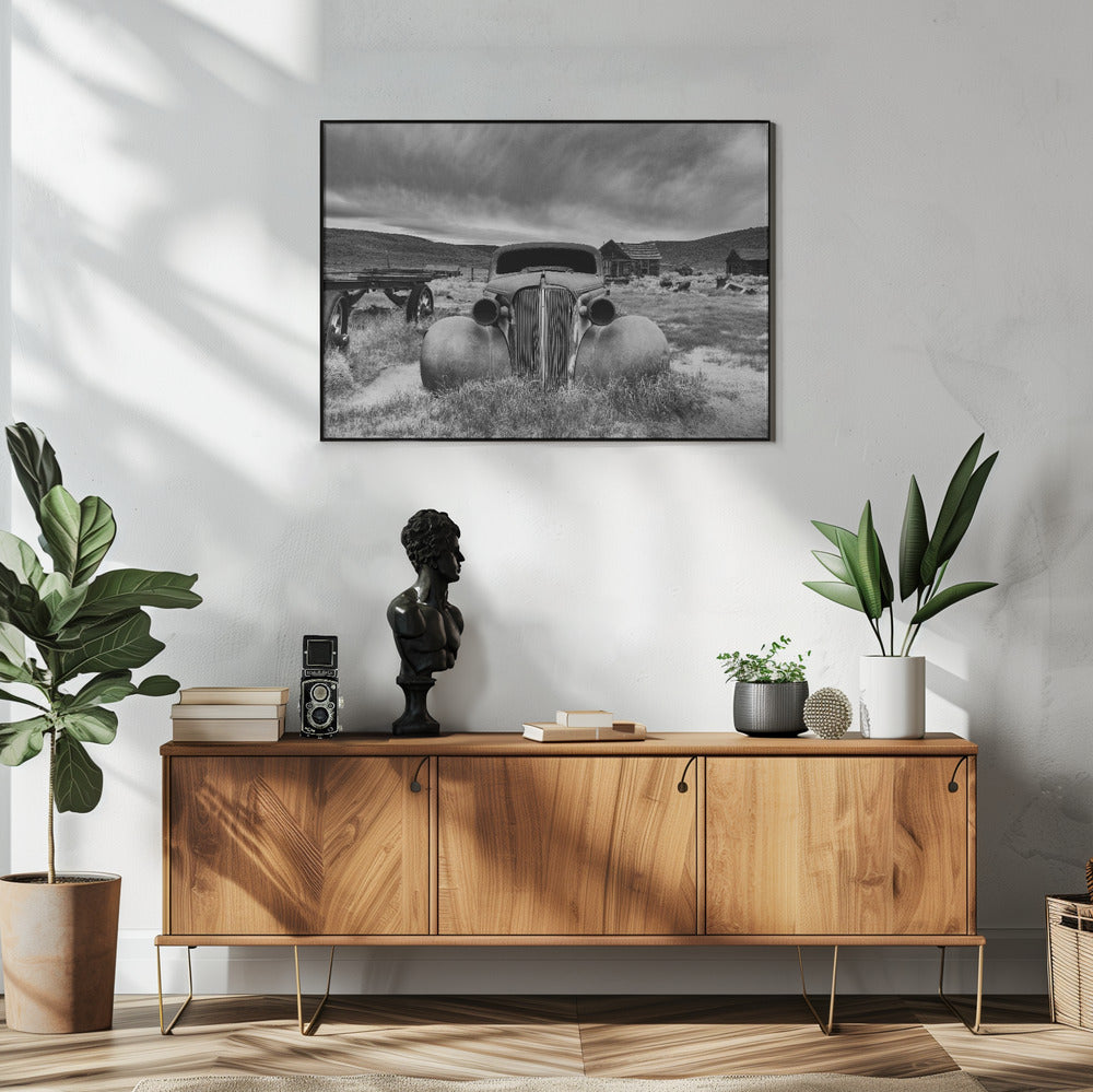 Artwork- Bodie State Historic Park-36X24inches-In Black Floating Frame