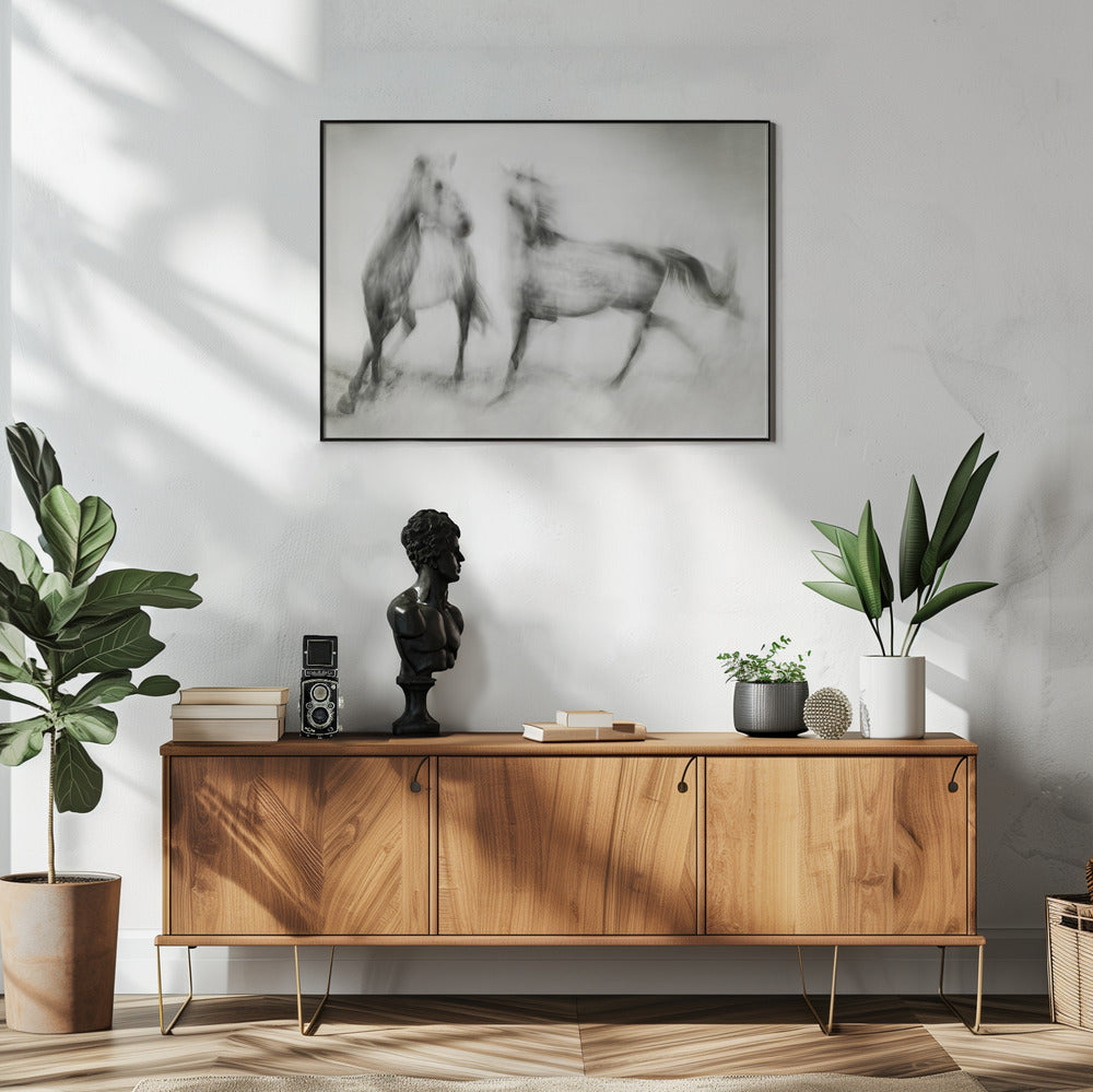 Artwork- Shivers-36X24inches-In Black Floating Frame