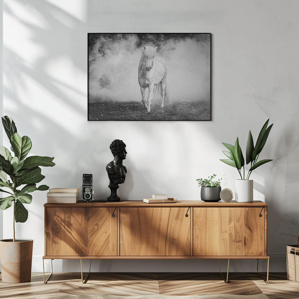 Artwork- Icelandic pony-48X36inches-Gallery Wrapped (Ready to Hang)