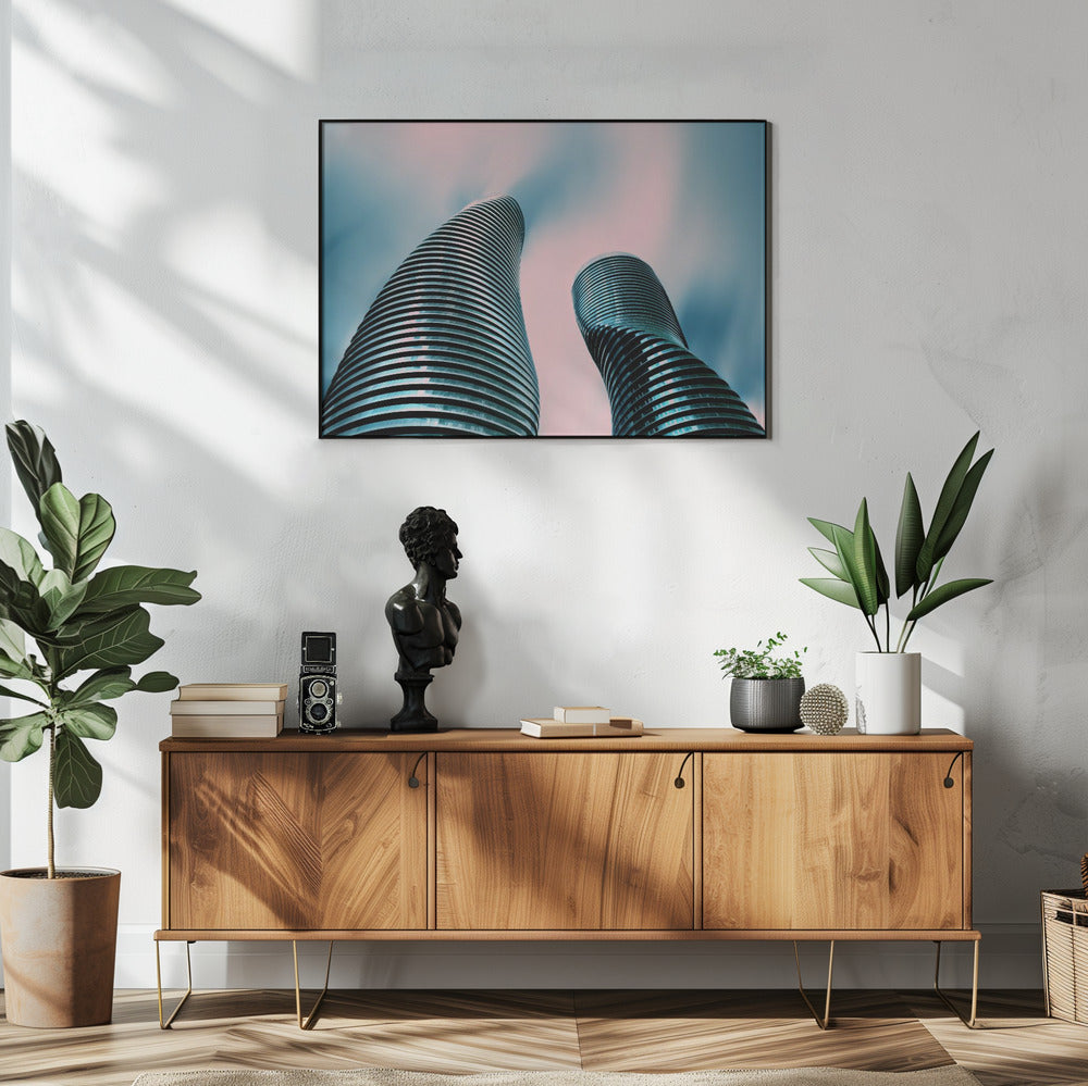 Organic but Different II Mississauga Wall Artwork In White Floating Frame