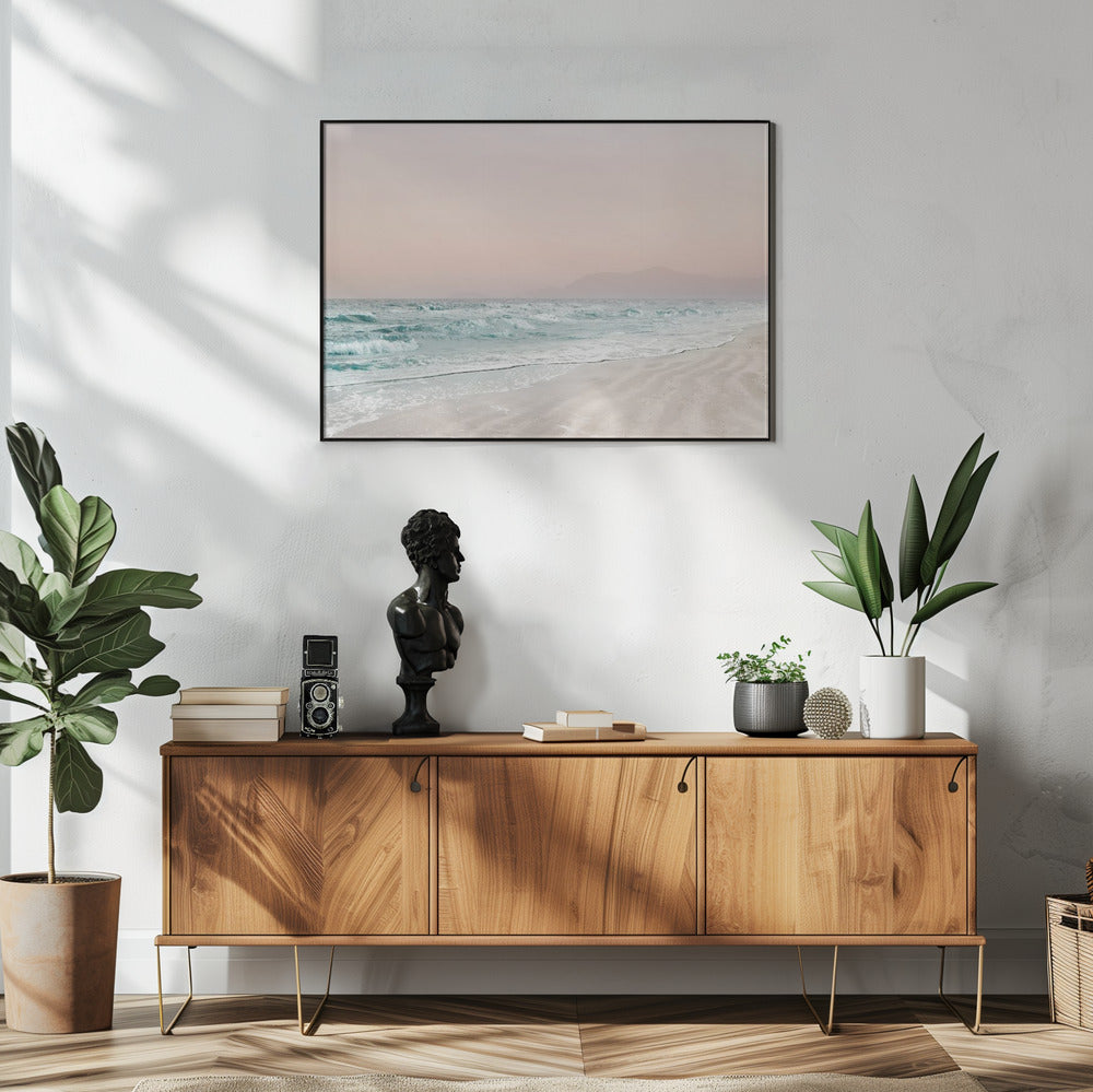 Artwork Beach Vibes VI48X36inches- White Frame
