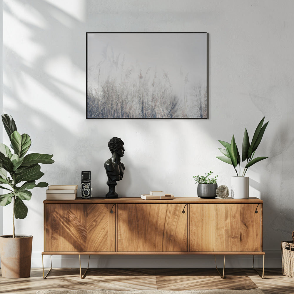 Artwork- Landscape of reeds and grass-48X36inches-Gallery Wrapped (Ready to Hang)