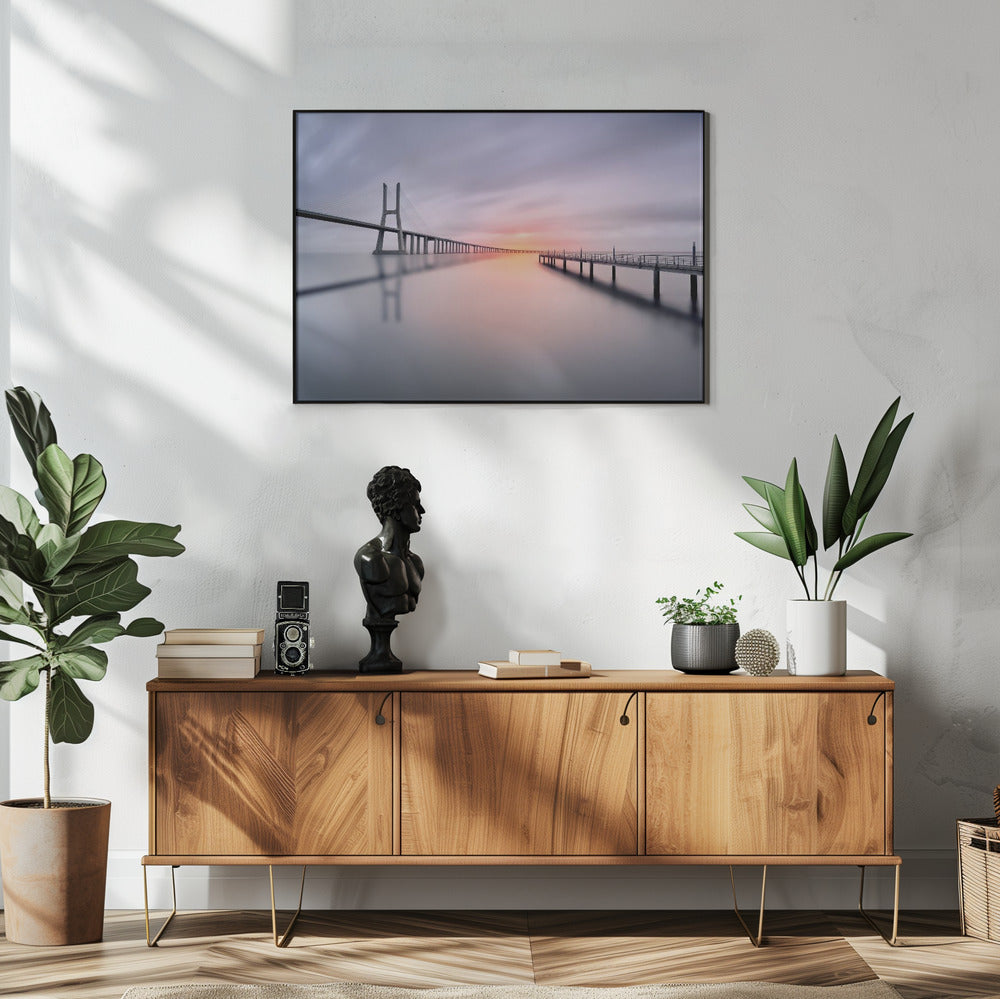 Artwork Vasco de Gama48X36inches- White Frame