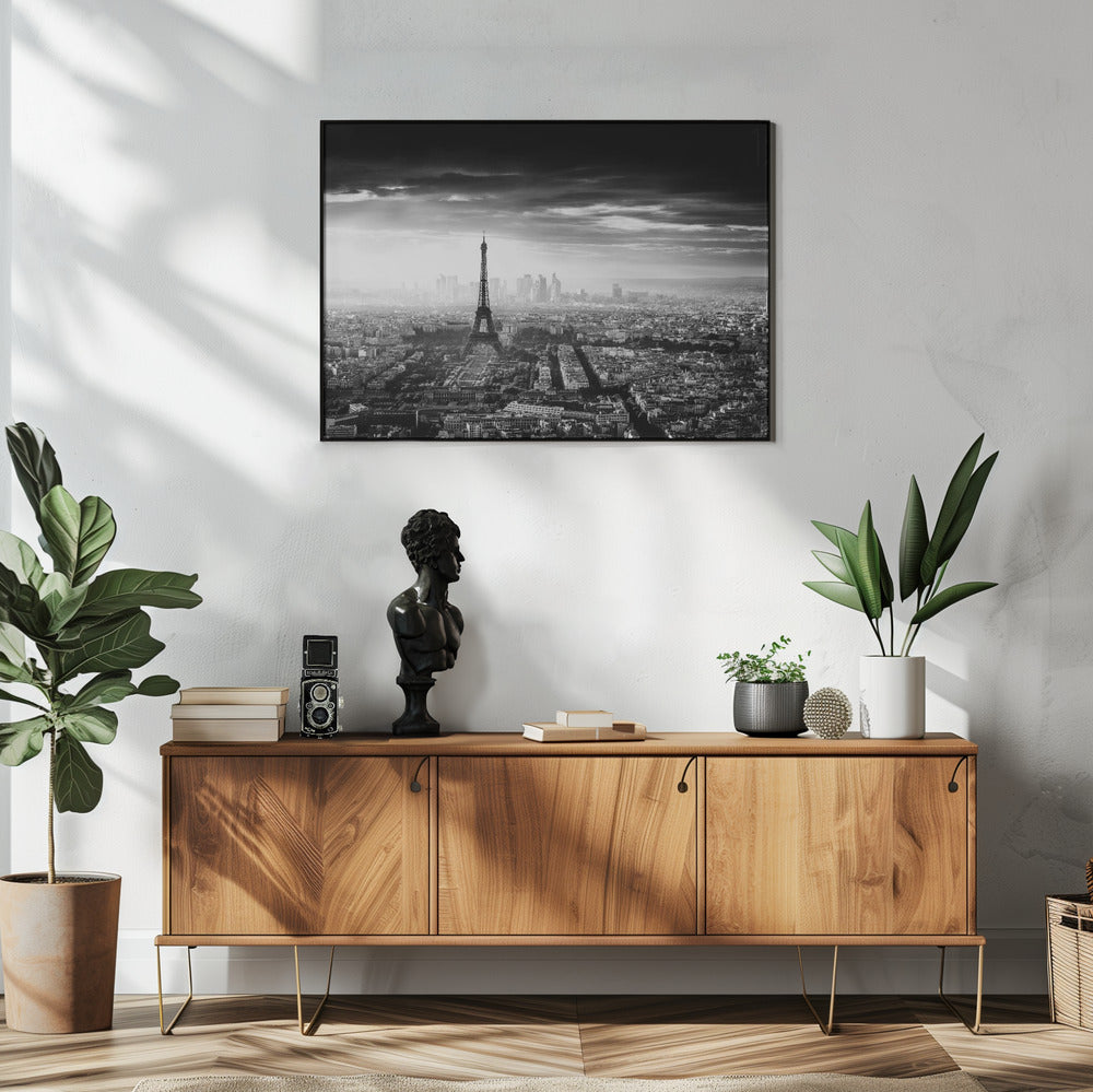 Paris Wall Artwork In White Floating Frame