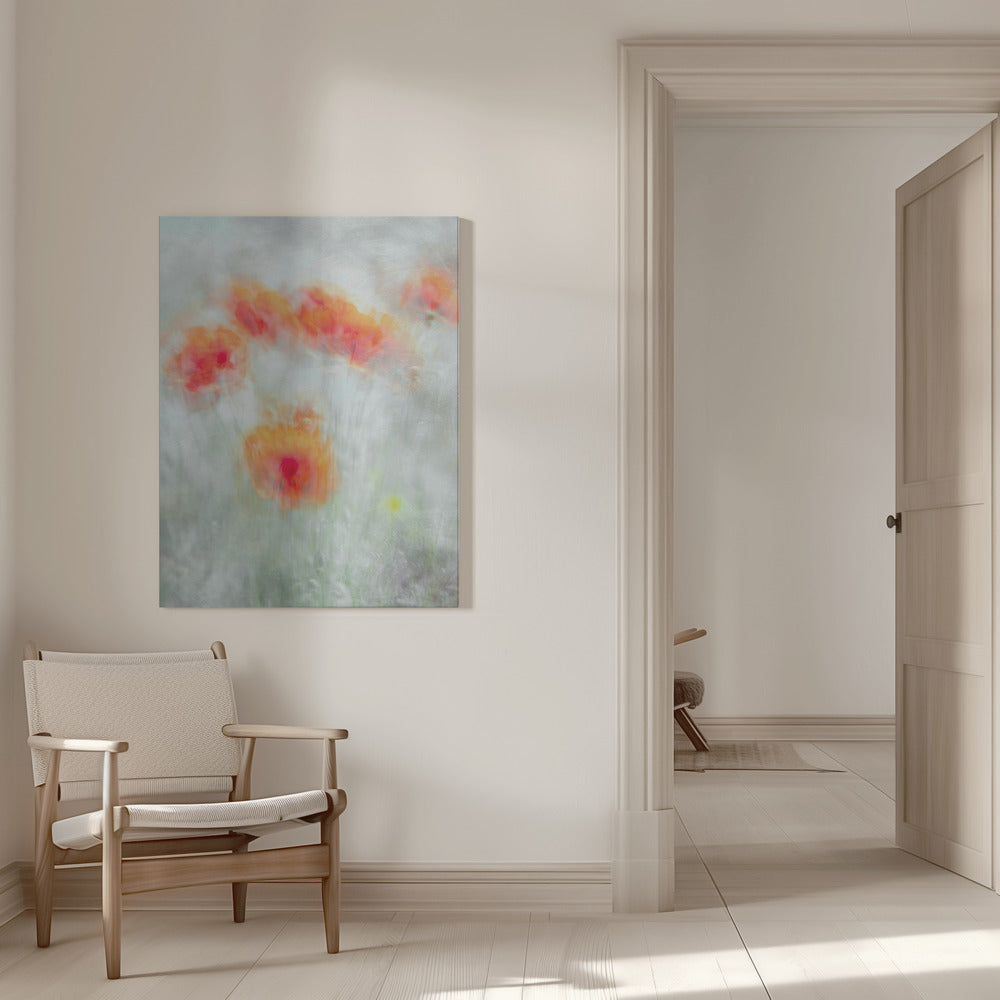 Red Corn Flowers Wall Artwork 0