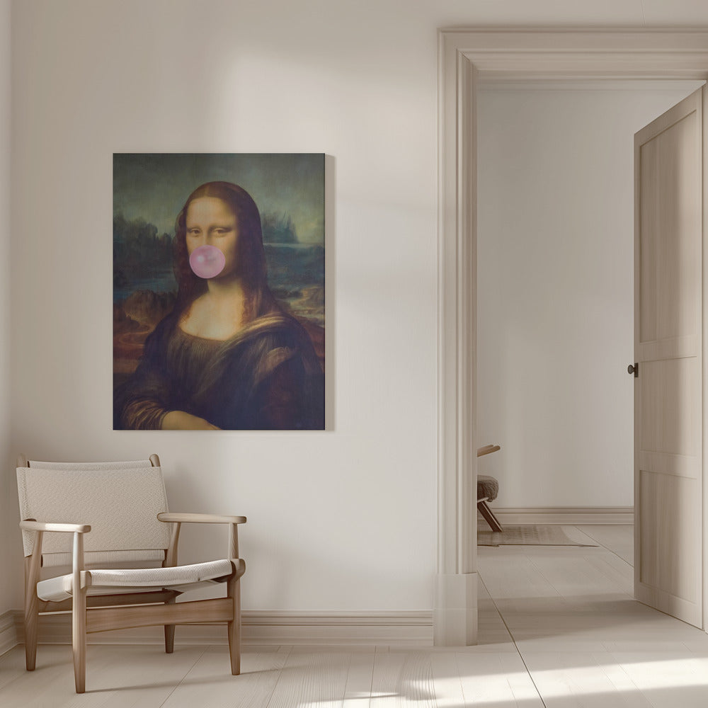 Mona Lisa Bubble Gum Wall Artwork 0