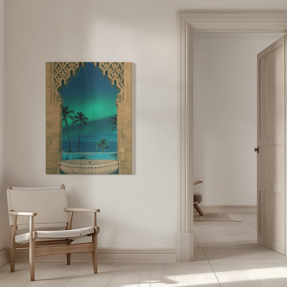 Artwork Portal In To The Night16X20- inches- White Frame