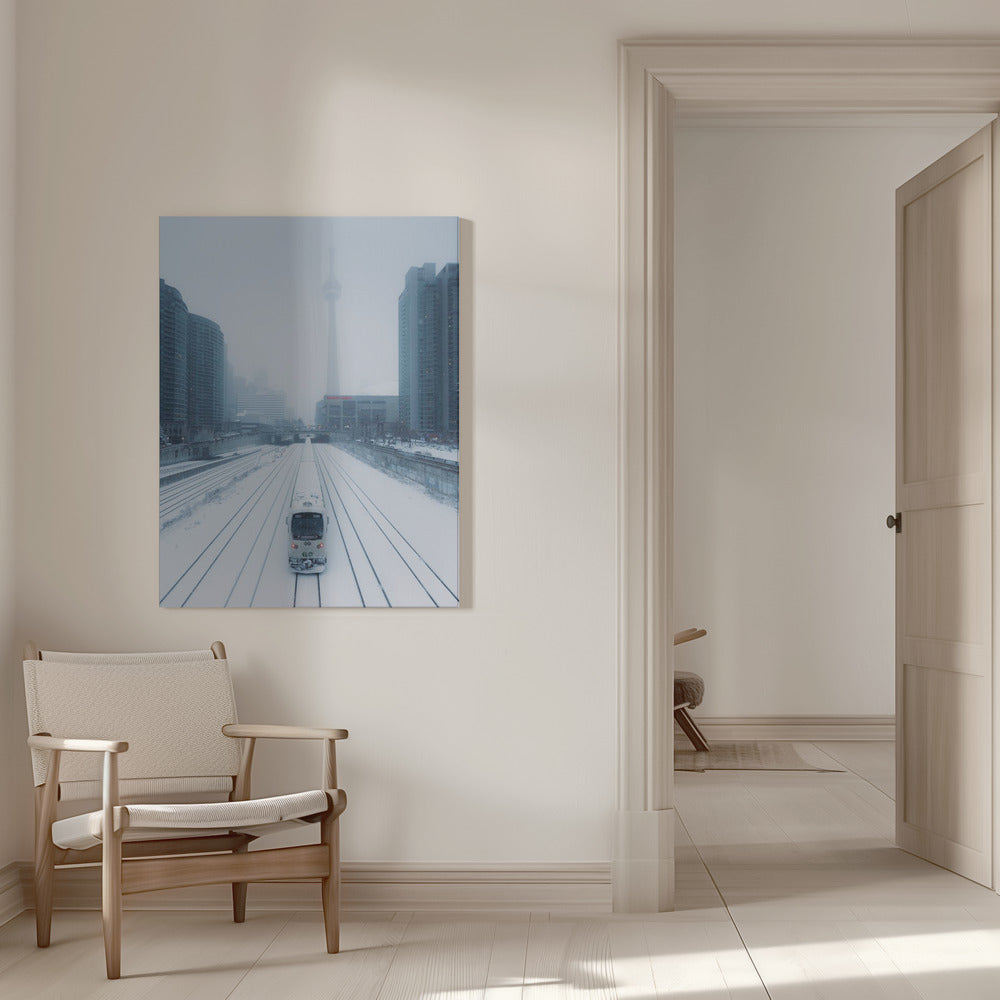 Train and Storm Wall Artwork 0