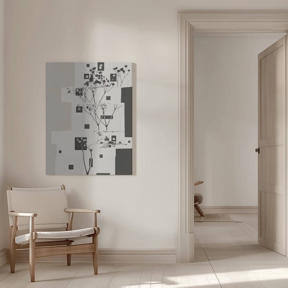 Artwork- Nature Morte #11-36X48inches-In White Floating Frame