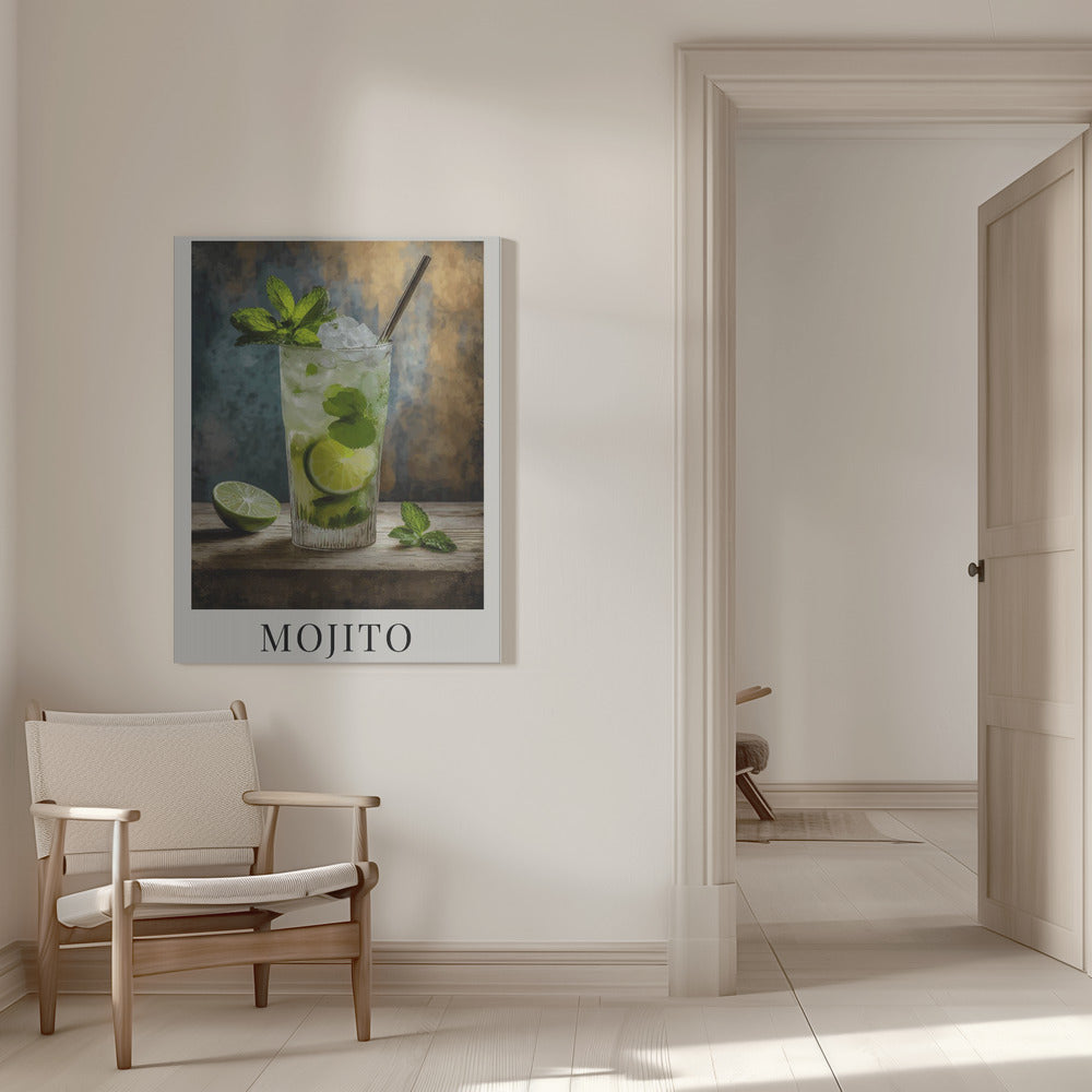 Artwork Mojito16X20inches- White Frame