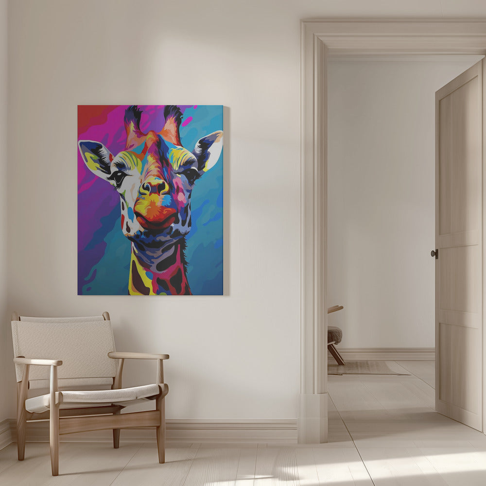Giraffe Pop Art Wall Artwork 0