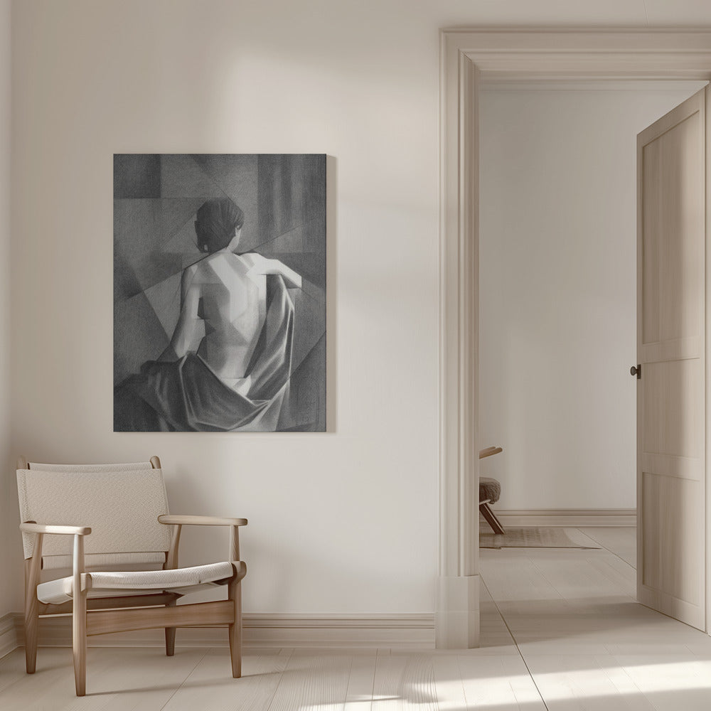 Wall art Study After Eugène Durieus Seated Female Nude - 20-08-21