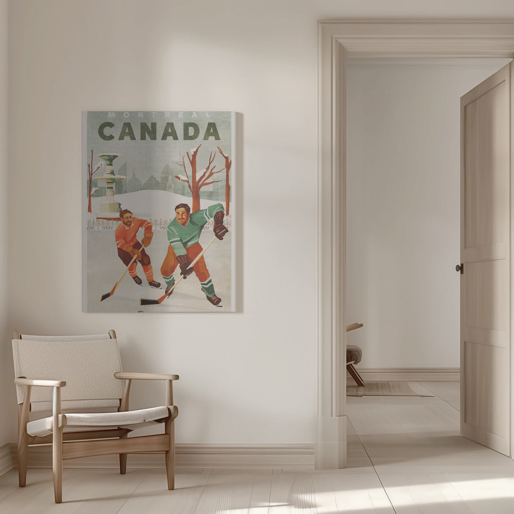Montreal Canada Pond Hockey Guys Wall Artwork 0