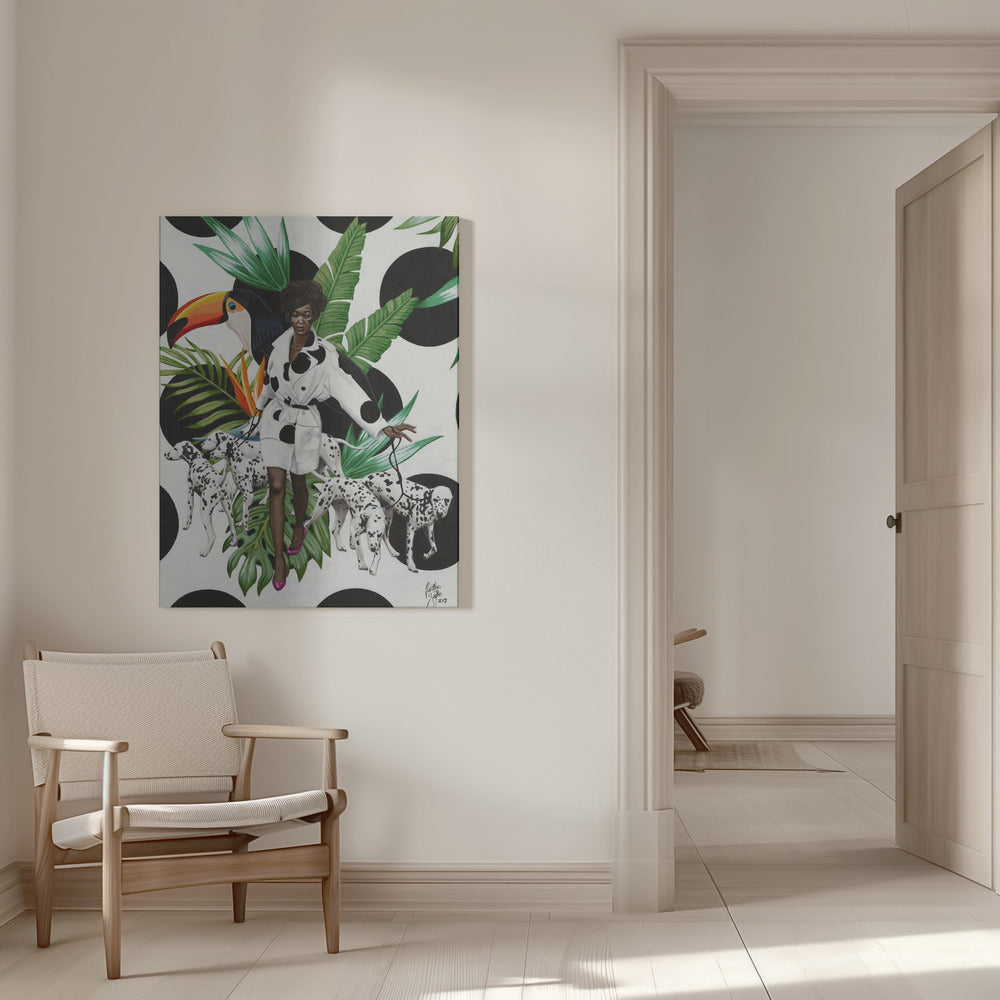 Artwork Like a Walk In the Park16X20inches- White Frame