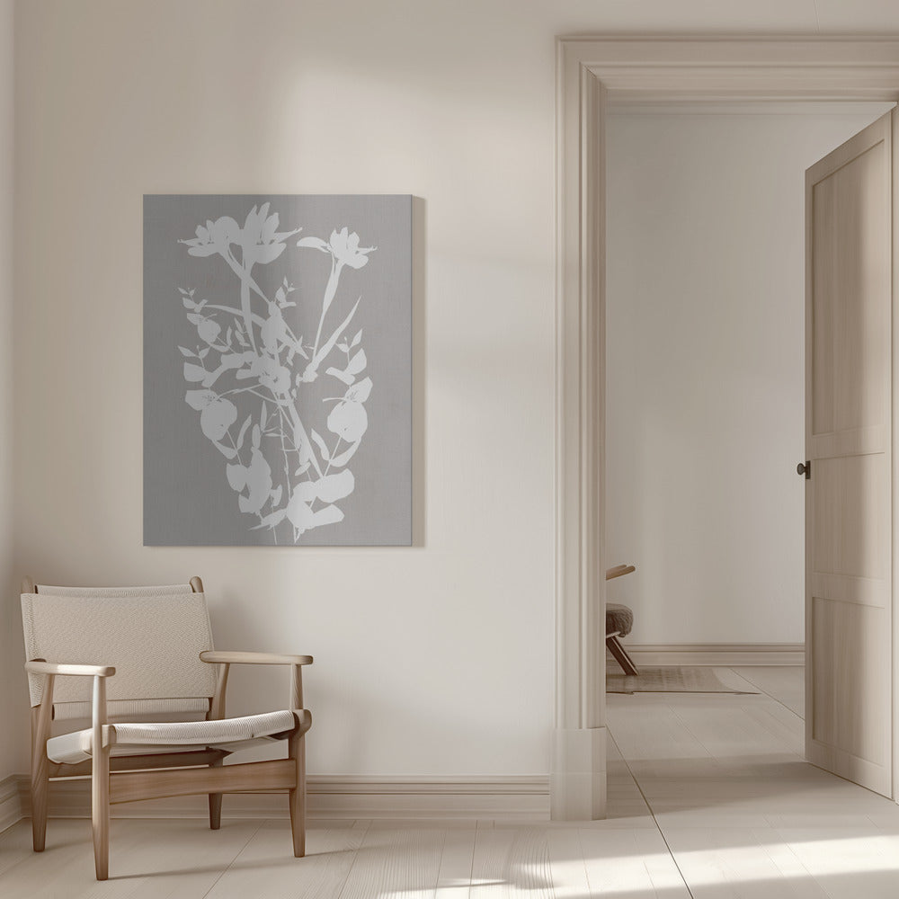 Artwork- Botanical Illustration 9-36X48inches-In White Floating Frame