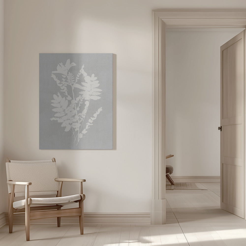 Artwork- Botanical Illustration 13-36X48inches-In White Floating Frame