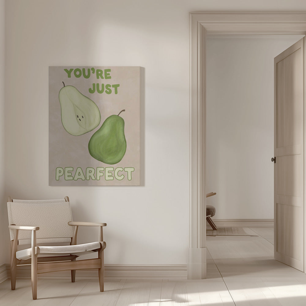 canvas prints Pearfect16X20inches- White Frame