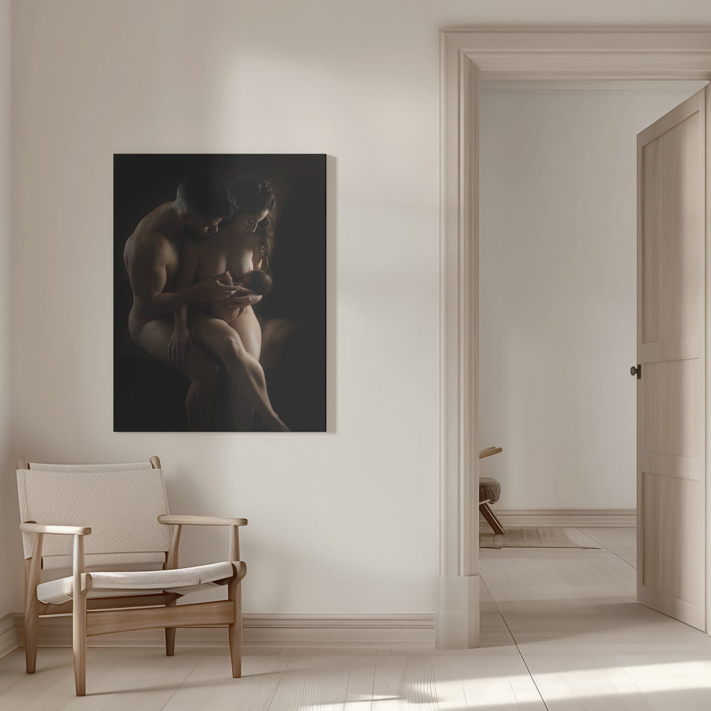 canvas prints Laura Naomi III16X20inches- White Frame